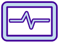 Irregular heartbeat icon