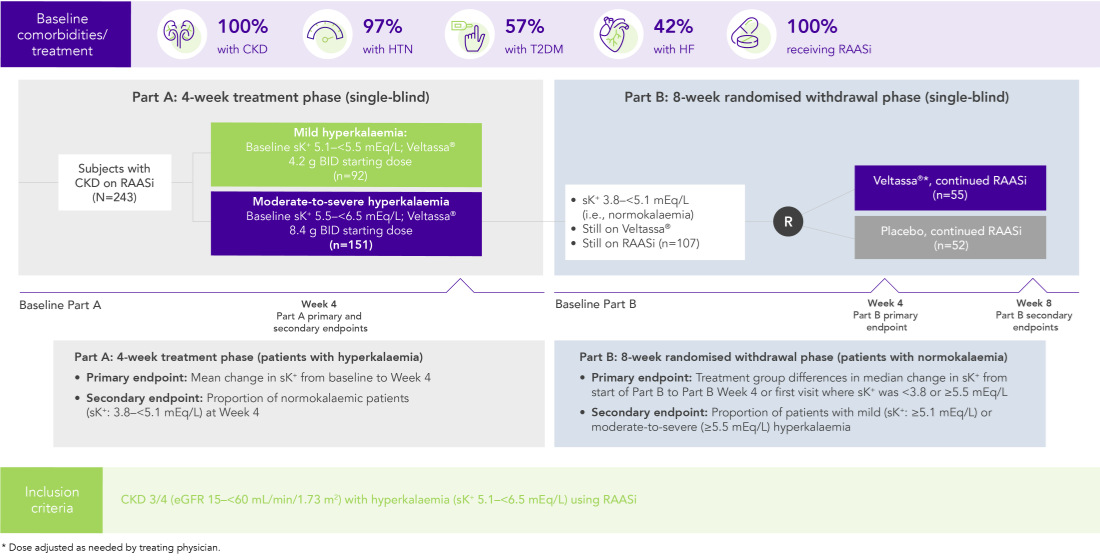 Diagram: summary of the OPAL-HK phase 3 study