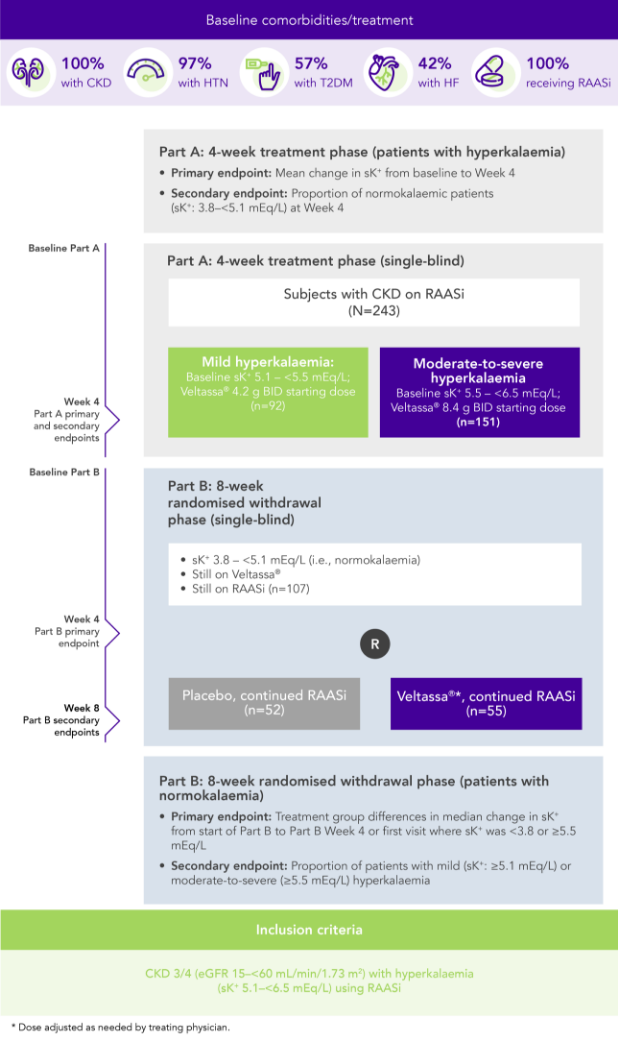 Diagram: summary of the OPAL-HK phase 3 study